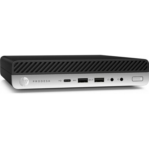 Hewlett Packard HP ProDesk 600 G4 Mini | Intel Core i5-8500T | 8GB RAM | 256GB SSD | 2x DisplayPort | Windows 11 Professional | Refurbished Silver (refurbished)