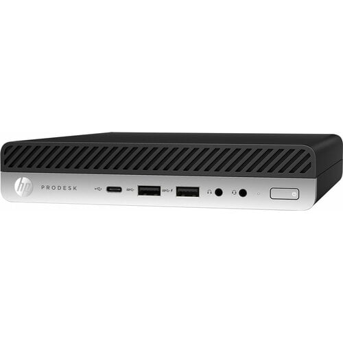 Hewlett Packard HP ProDesk 600 G4 Mini | Intel Core i5-8500T | 8GB RAM | 256GB SSD | 2x DisplayPort | Windows 11 Professional | Refurbished Silver (refurbished)