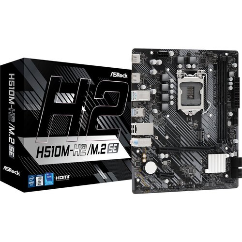 Asrock H510M-H2/M.2 SE | Socket LGA 1200 | Intel H470 | 2xDDR4 | Micro-ATX | Moederbord