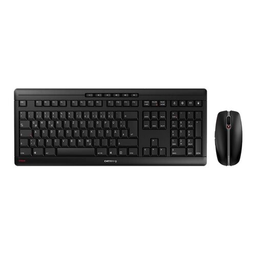 Cherry CHERRY Stream Desktop | Draadloos Toetsenbord en Muis (RF) | QWERTY (US-Engels) | Zwart