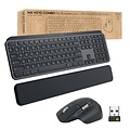 Logitech MX Keys Combo for Business Gen 2 | Draadloze Toetsenbord- en Muis-combo | RF / Bluetooth | QWERTY US International | Grafiet
