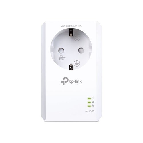 TP-Link TL-PA7017P KIT | Powerline Adapter | 1000 Mbps | Gigabit Ethernet | Met Stopcontact | Wit