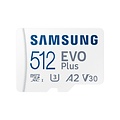 Samsung EVO Plus | MicroSDXC | 512GB | Class 10 | UHS-I U3 | V30 | A2 | Tot 160MB/s | Inclusief adapter