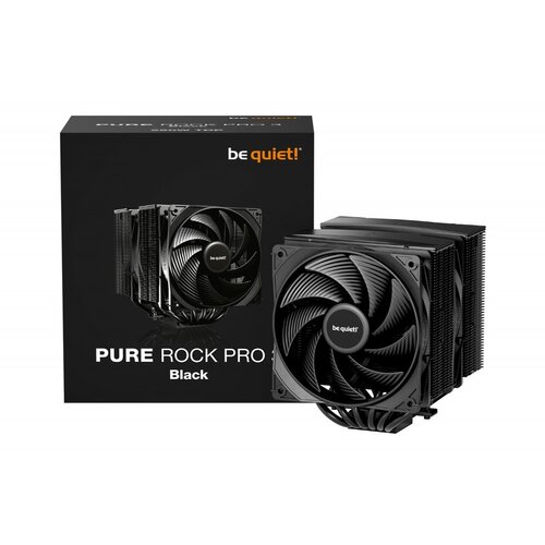 be quiet! Pure Rock Pro 3 Black | 250W TDP | 155mm Hoogte | 120mm Fans | CPU Luchtkoeler