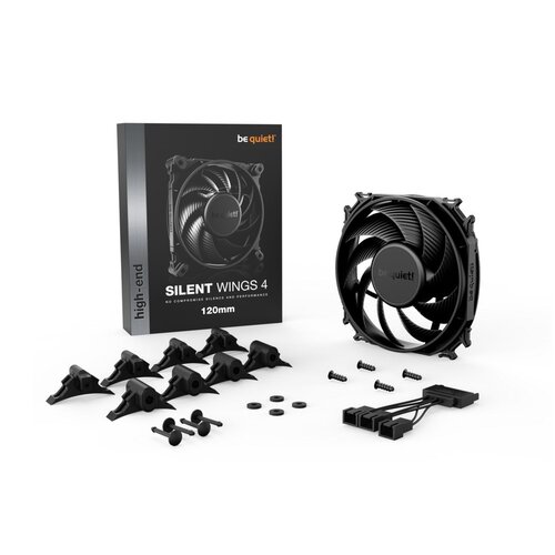 be quiet! Silent Wings 4 | 120mm Behuizingsventilator | Zwart | Single Pack (1 stuk)