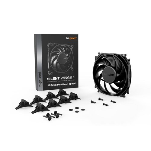 be quiet! Silent Wings 4 | 120mm PWM Behuizingsventilator | Zwart | Single Pack (1 stuk)