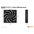 be quiet! Silent Wings 4 | 120mm PWM Behuizingsventilator | Zwart | Single Pack (1 stuk)