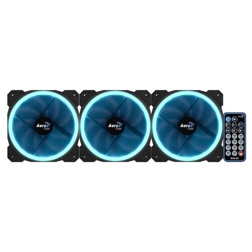 Aerocool Orbit RC ARGB 3 Pack | 120mm Case Fans met Remote Control