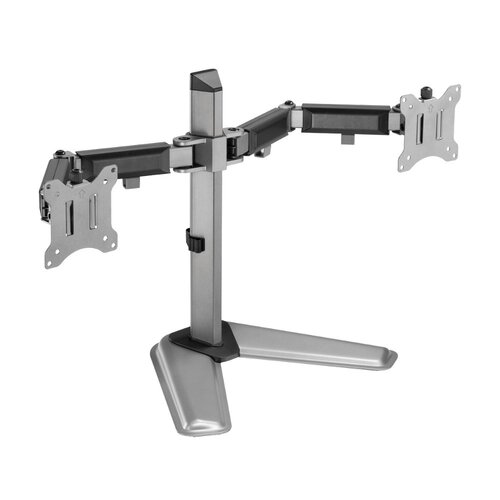 White Shark TUTANKHAMUN | Monitor-bureaustand | Tot 32" | Max 9kg | VESA 100x100 | 2 Monitoren