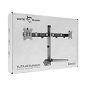 White Shark TUTANKHAMUN | Monitor-bureaustand | Tot 32" | Max 9kg | VESA 100x100 | 2 Monitoren