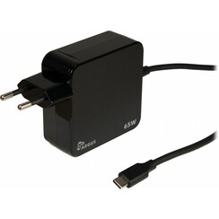 Argus PD-2065 | Universele USB-C Oplader 65W | Zwart | Met Geïntegreerde Kabel