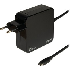 PD-2100 | USB-C Oplader 100W | Zwart | Met Geïntegreerde Kabel