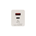 SBOX USB Oplader HC-45 | 45W | USB-A & USB-C (2 Poorten) | Wit