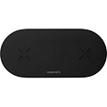 Mobiparts Dual Fast Wireless Charging Pad | Draadloze Oplader 10W Qi | Zwart