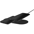 Mobiparts Dual Fast Wireless Charging Pad | Draadloze Oplader 10W Qi | Zwart