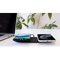 Mobiparts Dual Fast Wireless Charging Pad | Draadloze Oplader 10W Qi | Zwart