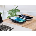 Mobiparts Dual Fast Wireless Charging Pad | Draadloze Oplader 10W Qi | Zwart