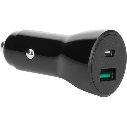 Mobiparts Car Charger | 2-Poorts USB-C & USB-A Autolader 30W PD Fast Charging | Zwart