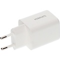 Mobiparts GaN Wall Charger | USB-C & USB-A 3.0 QC 45W | Wit