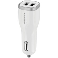 Car Charger | Dual USB-A Autolader 12W / 2.4A | Wit