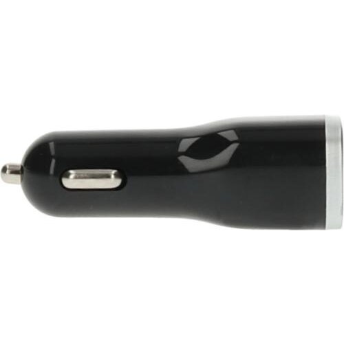 Mobiparts Car Charger | Dual USB-A & USB-C Autolader 12W | Zwart