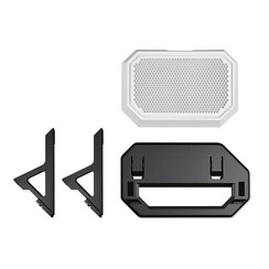 Chassis Stand Kit | Geschikt voor The Tower 600 (Snow White) | Inclusief Displaystand en Bottom Cover (AC-076-ON6NAN-A1)