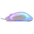 Baracuda White Shark Mordred-W | Gaming Muis | 825 Chipset | RGB Verlichting | 12.800 DPI | Wit