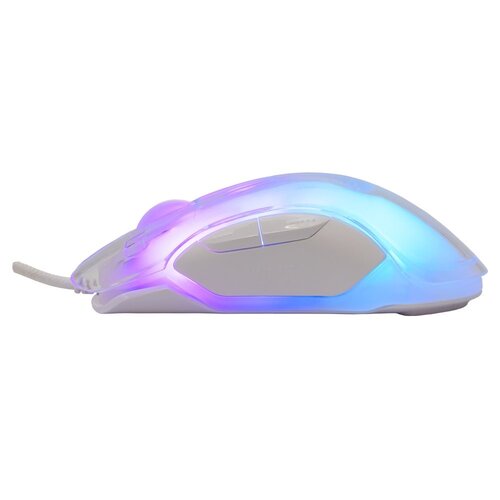 Baracuda White Shark Mordred-W | Gaming Muis | 825 Chipset | RGB Verlichting | 12.800 DPI | Wit