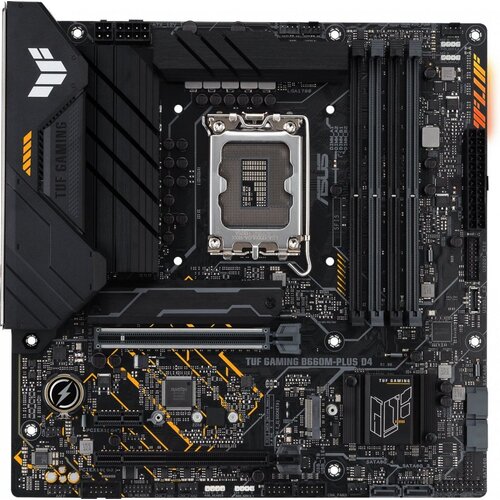 Asus ASUS TUF GAMING B760M-PLUS D4 | Socket LGA 1700 | Intel B760 | 4xDDR4 | Micro-ATX | Moederbord | Open Box (refurbished)