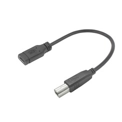 Adapterkabel | USB Type-C (Female) naar USB-B 2.0 (Printer) | 0,2 meter