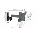 Vogel's Comfort TVM3245 | Draai- en kantelbare TV-beugel | 19-43" | max 15kg | VESA 400x400