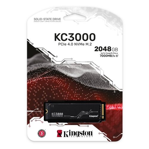 Kingston KC3000 | 2TB NVMe SSD | M.2 Gen4 | 7.000MB/s Lezen | 7.000MB/s Schrijven | RENEWED (refurbished)