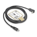 ACT AC7471 | USB 3.2 Gen 2 Kabel | USB-C (recht) naar USB-C (haaks boven/beneden) | 60W | 10Gbps | 1m | Zwart