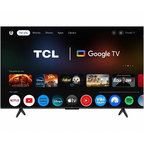 TCL 50P71K | 50" 4K Ultra HD QLED Smart TV | Google TV | Dolby Vision | 60Hz (2025) | OPEN BOX (refurbished)
