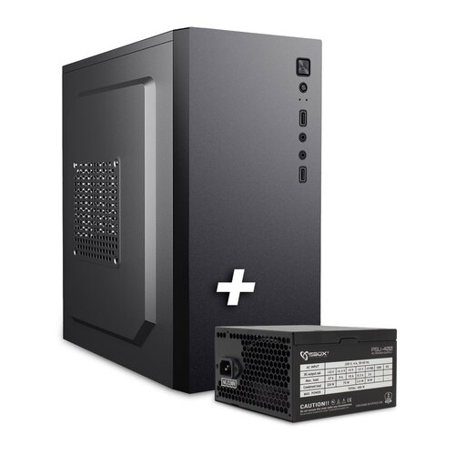 SBOX PCC-12 | Micro-ATX PC Case | Inclusief 500W PSU | USB 3.0 | Behuizing