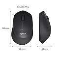 Logitech M330 Silent | Draadloze Muis | Rechtshandig | RF | 1000 DPI | Zwart