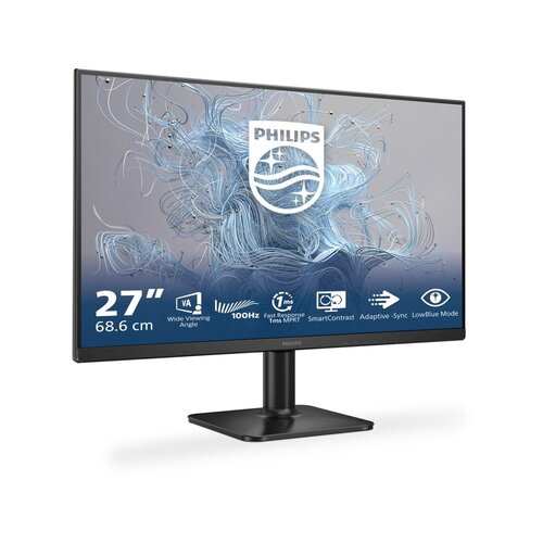 Philips 27E2N1100L/00 | 27" Full HD VA Monitor | 100Hz | 1ms | HDMI & VGA | Adaptive Sync | LowBlue Mode | Flicker-Free | Zwart
