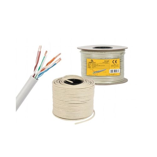 Gembird U/UTP Cat 5E Netwerkkabel | 100 m | Grijs