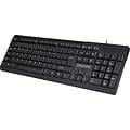 QWare QWARE Wired Keyboard Liverpool Zwart