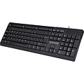 QWare QWARE Wired Keyboard Liverpool Zwart