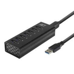 AC6315 | USB 3.2 Gen 1 Hub | Type-A | 5 Gbit/s | Zwart