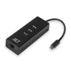 AC6400 | USB 3.2 Gen 1 Hub | Type-C | 5 Gbit/s | Zwart