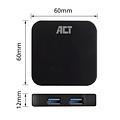 ACT AC6410 | USB 3.2 Gen 2 Hub | Type-C | 5 Gbit/s | Zwart