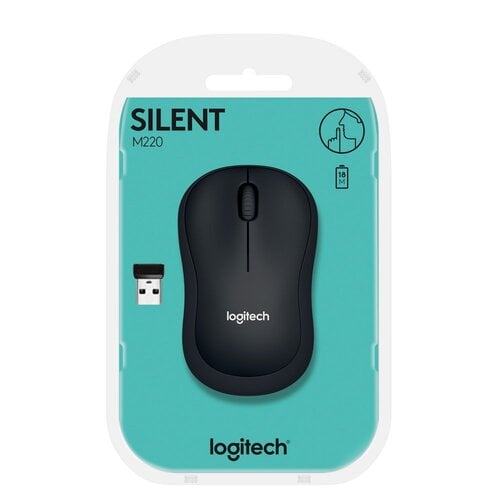 Logitech M220 | Draadloze Muis | Links- en Rechtshandig | RF | 1000 DPI | Grijs | RENEWED (refurbished)
