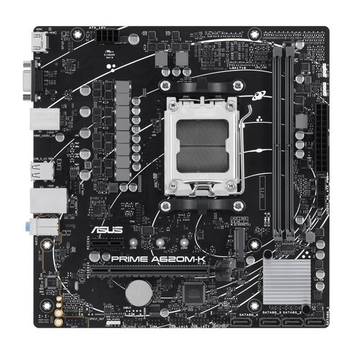 Asus ASUS Prime A620M-K | Socket AM5 | AMD A620 | 2xDDR5 | Micro-ATX | Moederbord