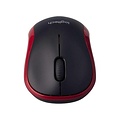 Logitech M185 | Draadloze Muis | Links- en Rechtshandig | RF | 1000 DPI | Zwart/Rood