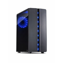 Thunder Blue Light | Midi Tower Case | Zwart | RENEWED (refurbished)