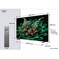 TCL 115C7K | 115" 4K Ultra HD QD-MiniLED | 120Hz | Google TV | HDMI 2.1 | Dolby Vision IQ | Smart TV