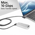 ACT AC7486 | USB 3.2 Gen 2 Kabel | USB-C (haaks links/rechts) naar USB-C (haaks links/rechts) | 60W | 10Gbps | 0,5m | Zwart