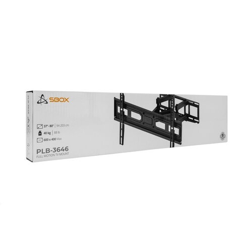SBOX PLB-3646-2 | Draaibare TV-beugel | 37-80" | Max 40kg | VESA 600x400